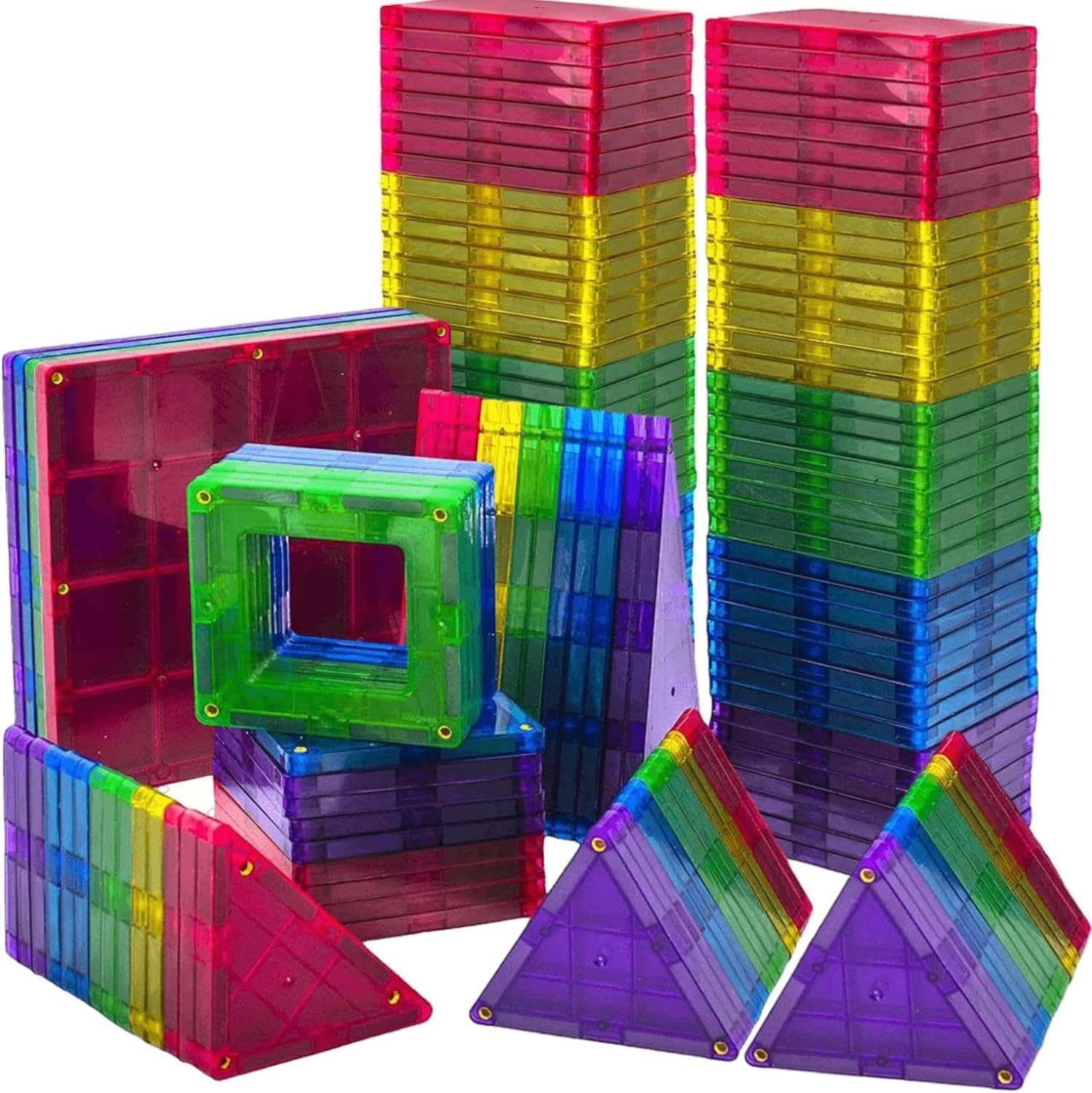 Magnetic Tiles Building Blocks 113pc STEM Set for Kids | Tumbleweed Wagons