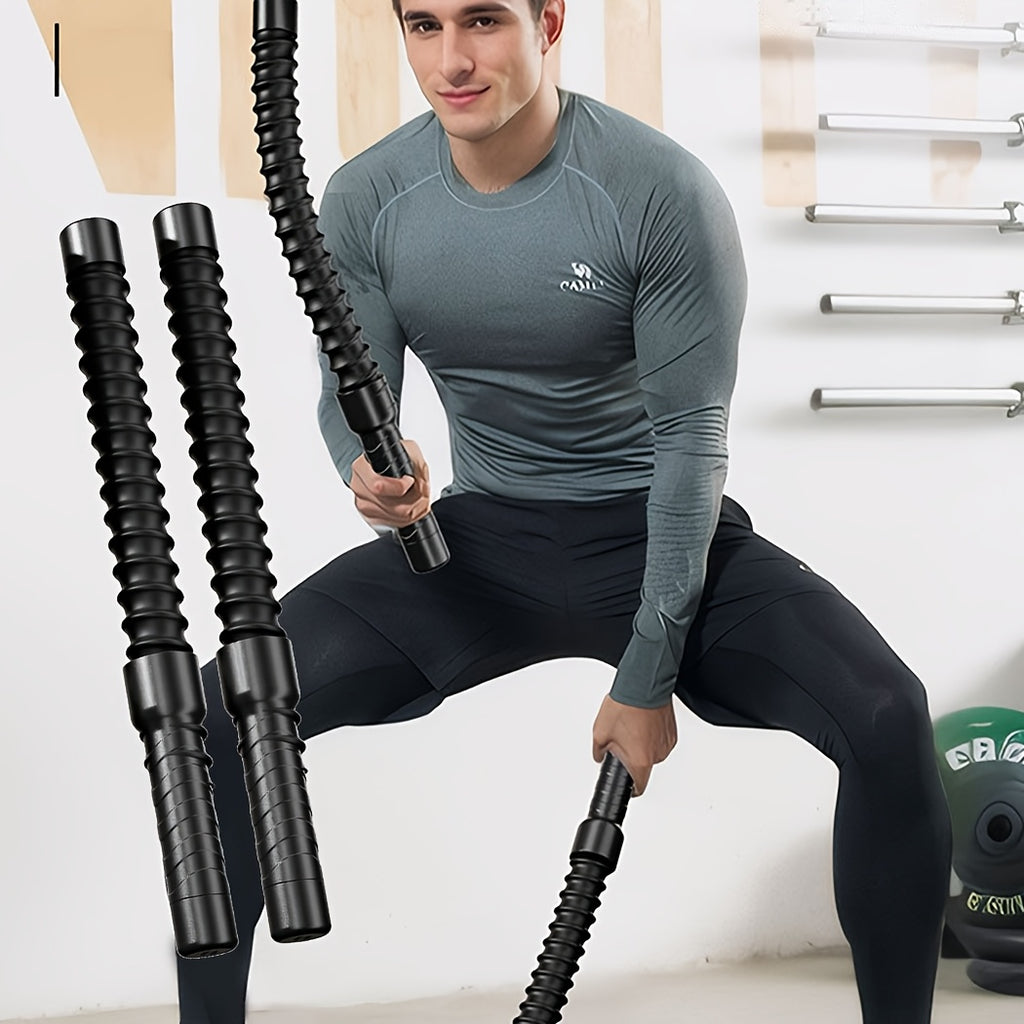 2pcs Stainless Steel Training Stick - A Universal Strength And Muscle Exercise Fitness Tool With Strong Rebound Inertia