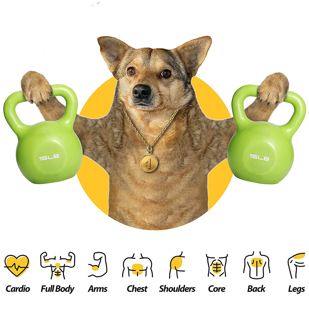 10lbs Ketlebells Weight Set For Women, Vinyl Coated Kettle Bell For Home Gym Workout Weight Lifting