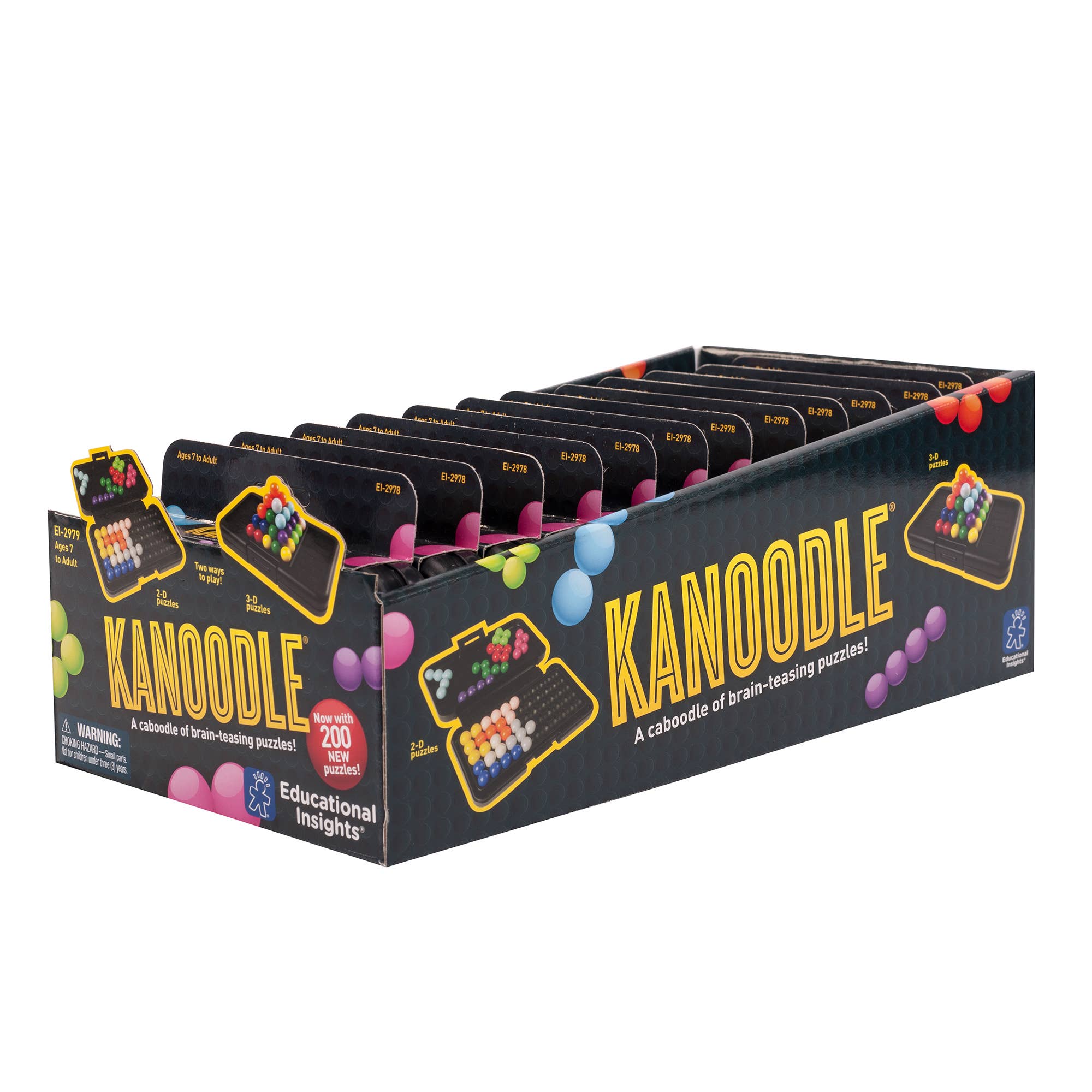 Educational Insights Kanoodle – STEM Brain Puzzle Game for Kids Ages 7+, Fun Gift for Boys & Girls