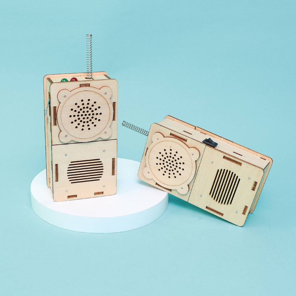 Build and Learn Walkie-Talkie STEM Kit – Educational Electronics Toy for Kids Ages 8+, Fun Gift for Boys & Girls (Set of 2)