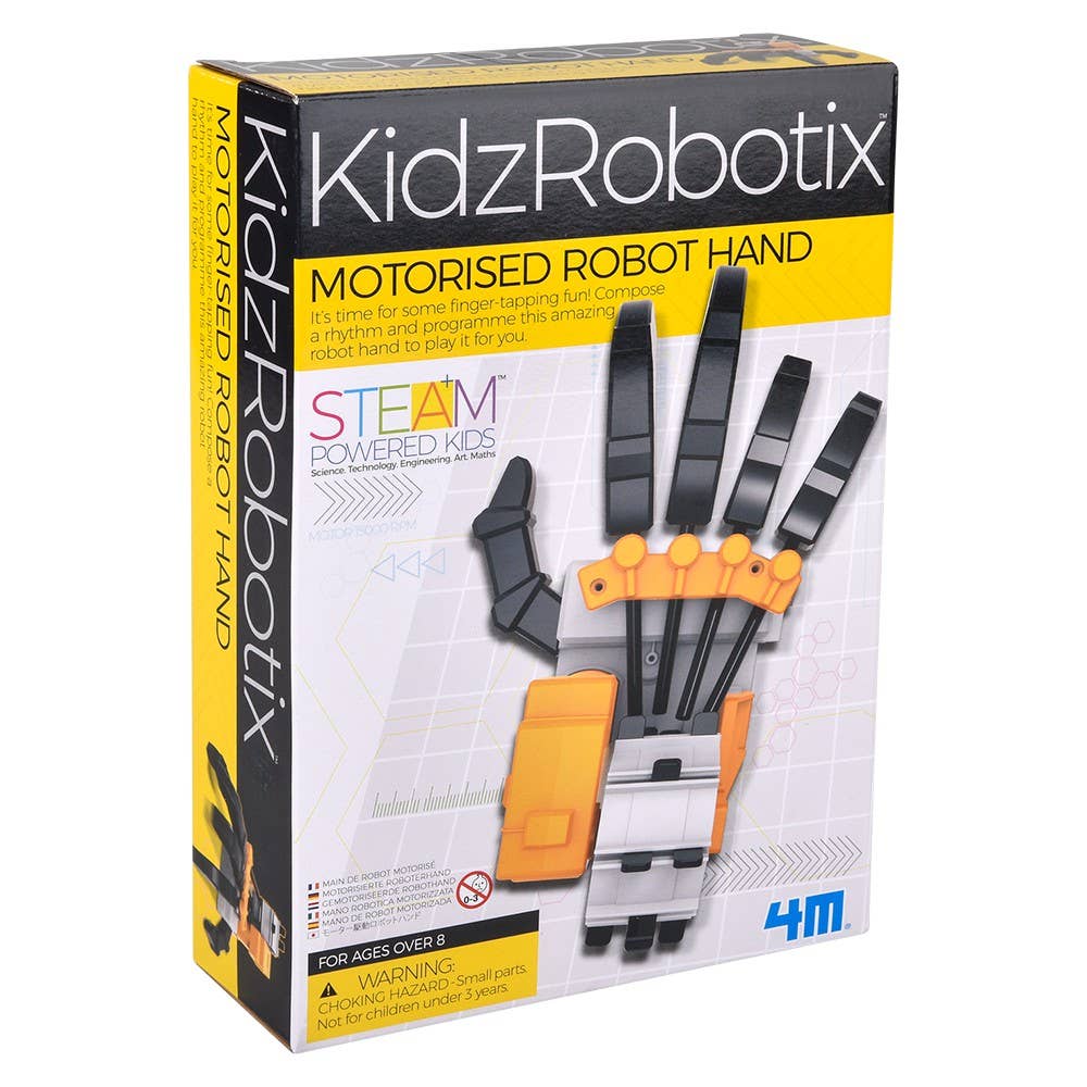 KidzRobotix Motorized Robot Hand STEM Building Kit – Educational Science Toy for Kids Ages 8+, Gift for Boys & Girls