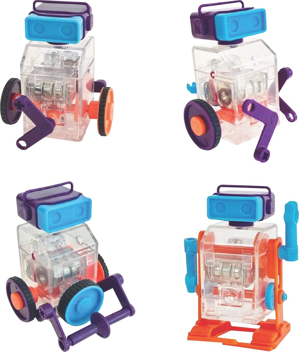 Tiny Robots STEM Building Kit – Educational Robot Toy for Kids Ages 6-10, Great Birthday Gift for Boys & Girls