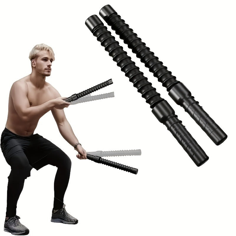 2pcs Stainless Steel Training Stick - A Universal Strength And Muscle Exercise Fitness Tool With Strong Rebound Inertia