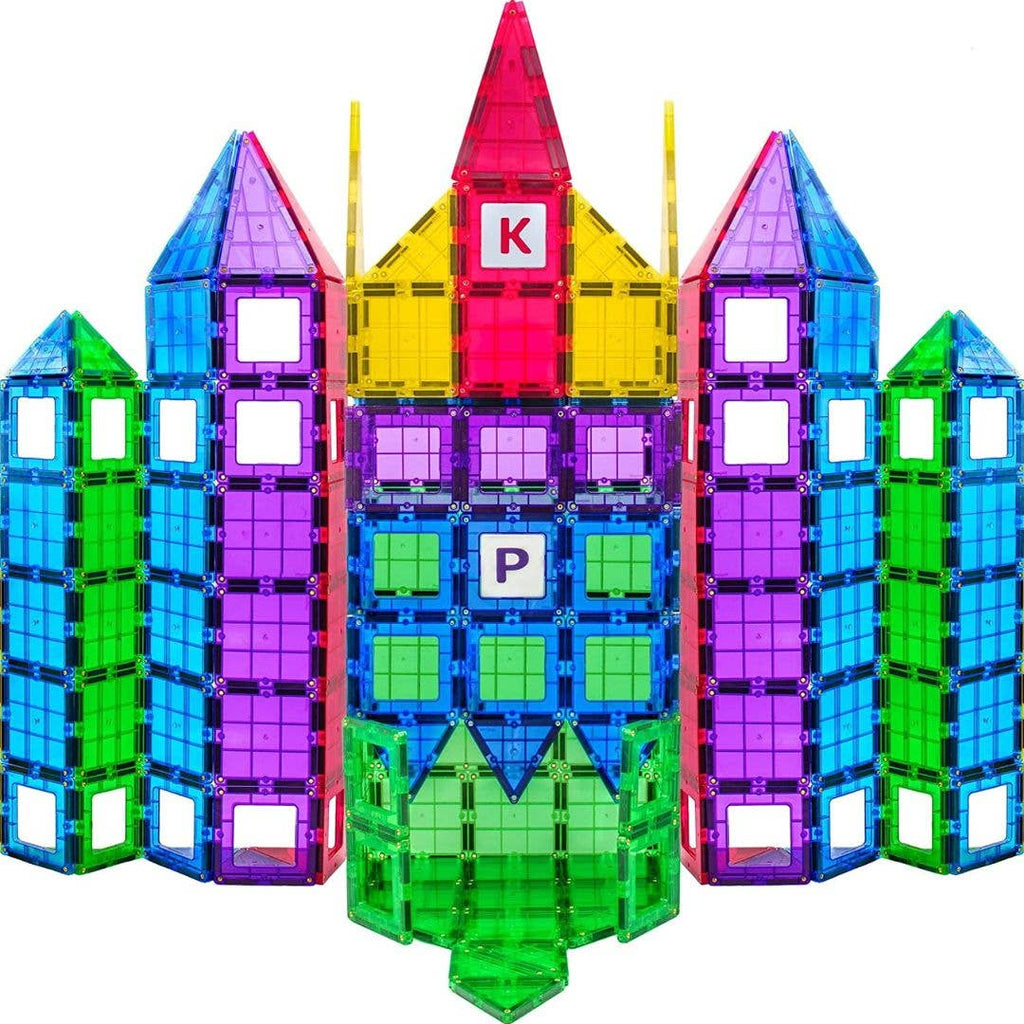 Magnetic Tiles Building Blocks 113-Piece STEM Set – Magnetic Construction Toy for Kids Ages 3-8, Gift for Boys & Girls