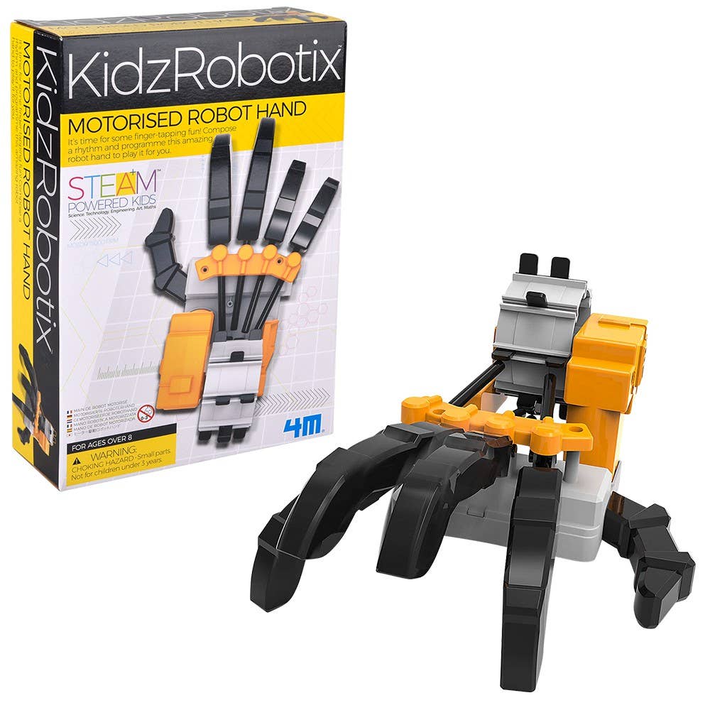 KidzRobotix Motorized Robot Hand STEM Building Kit – Educational Science Toy for Kids Ages 8+, Gift for Boys & Girls