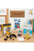 Future Engineer Starter Pack – STEM Bundle Kit for Kids Ages 8+, Motorized Robot Hand, Salt-Powered Robot & Tiny Robots, Gift for Boys & Girls